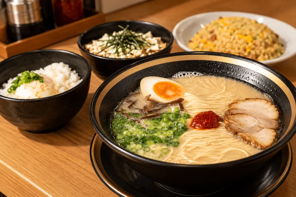 麺屋KAIDOのラーメンとご飯物