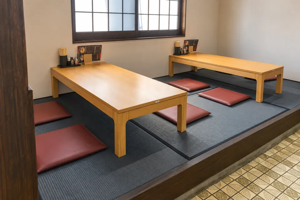 麺屋KAIDOの小上がりの座敷席