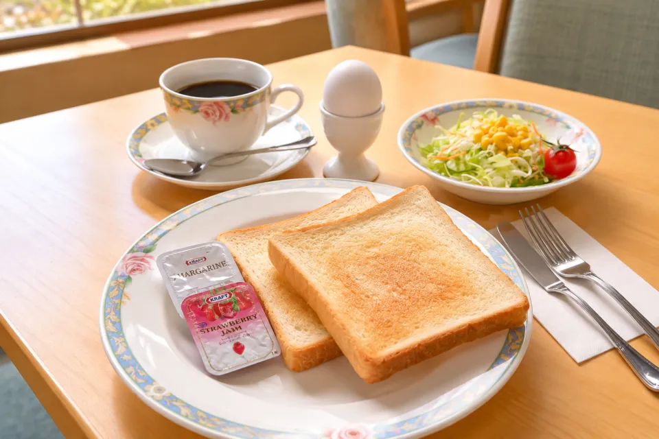 むつパークホテルのパン朝食