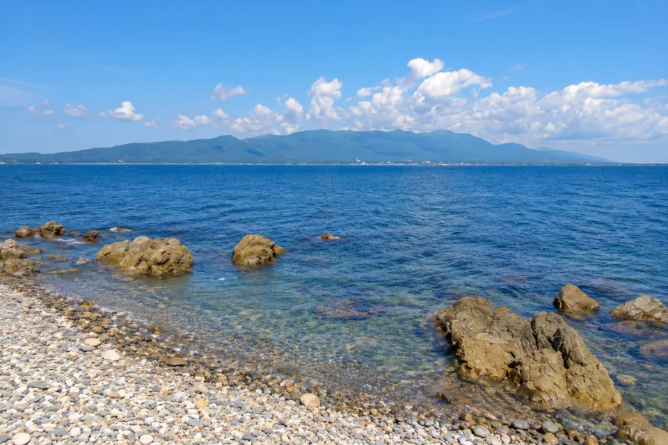 長浜荘の海辺の眺め