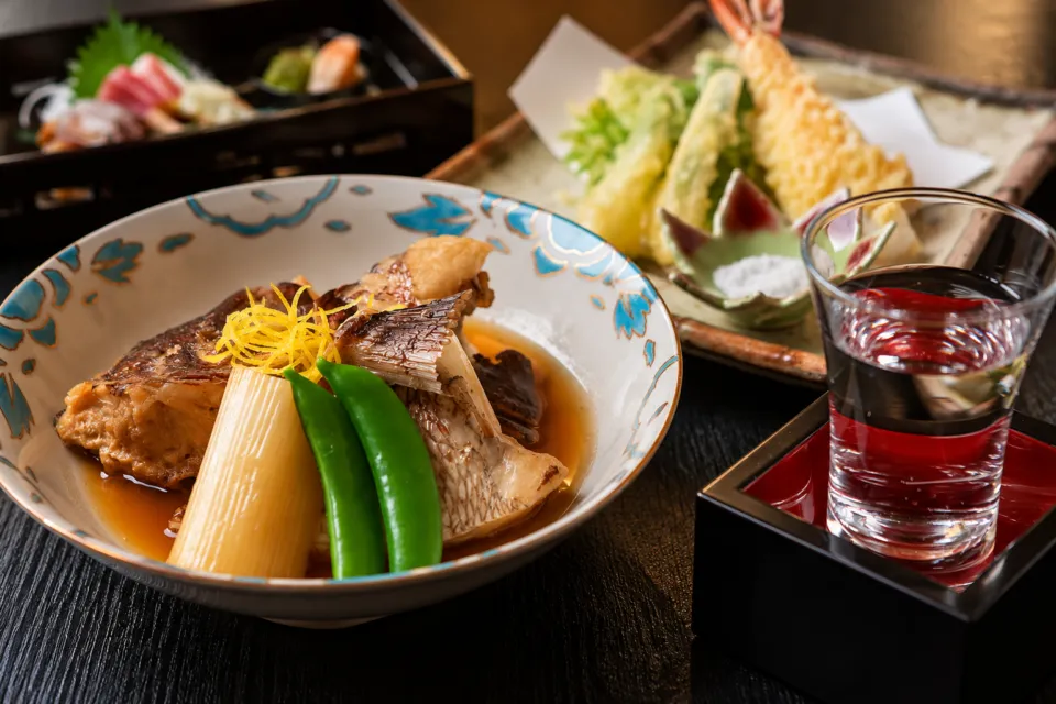 日本料理 鳥吉の季節のコース料理の一例