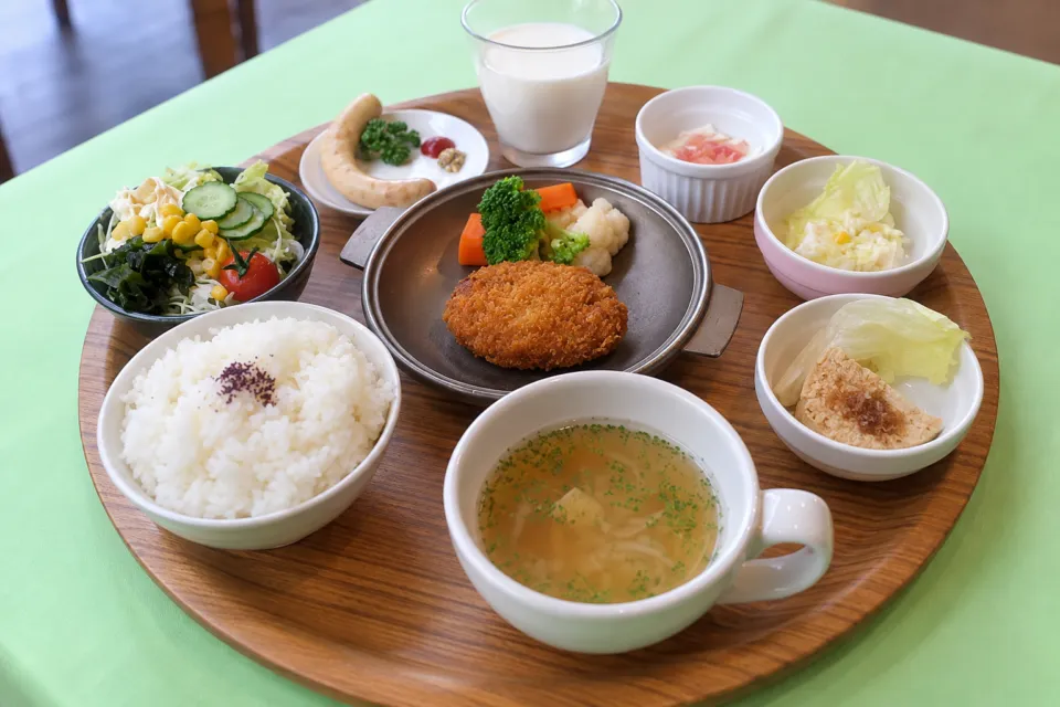 あさやレストハウスの彩ゆばランチ