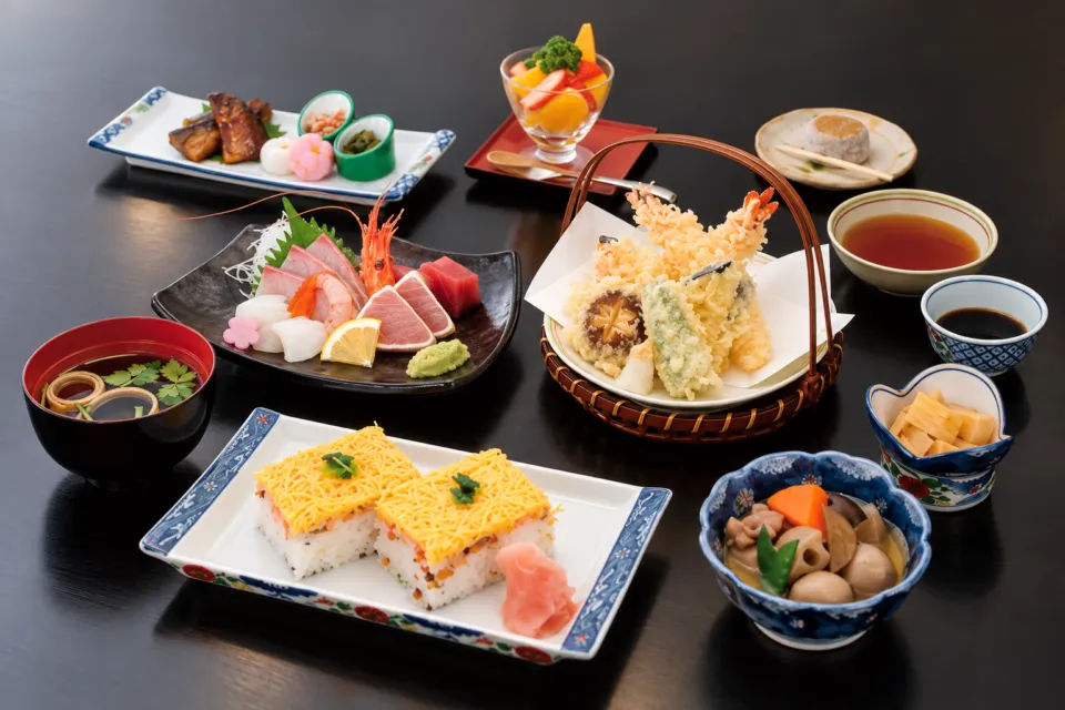 錦果楼の殿御膳の料理一式