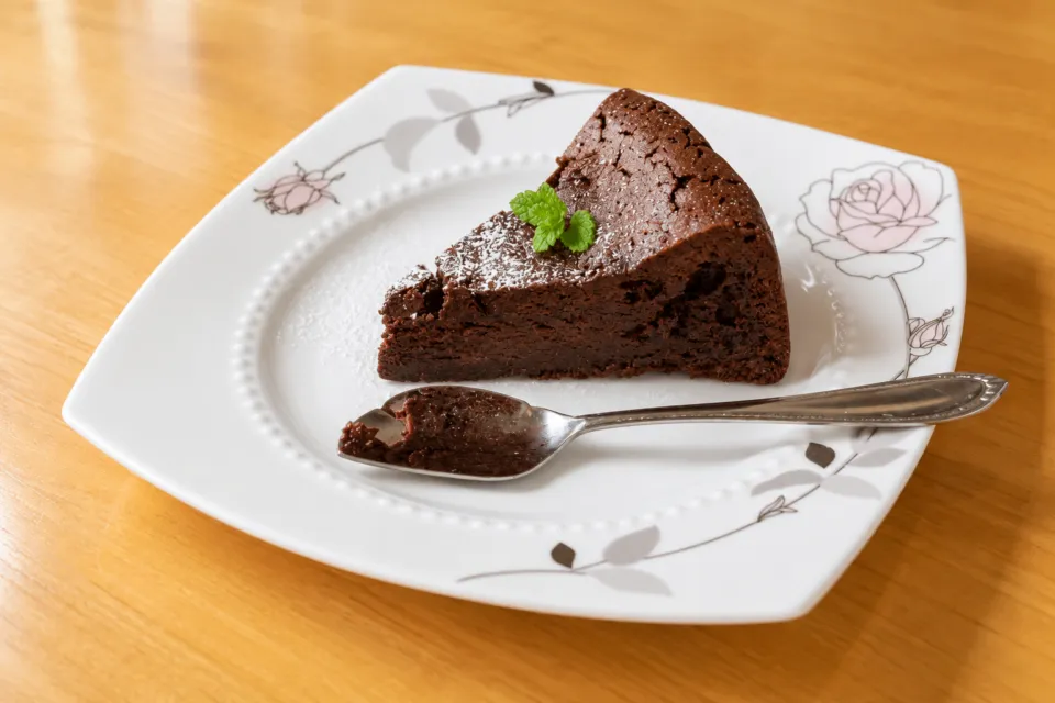 のうき屋米米のチョコレート色のケーキ