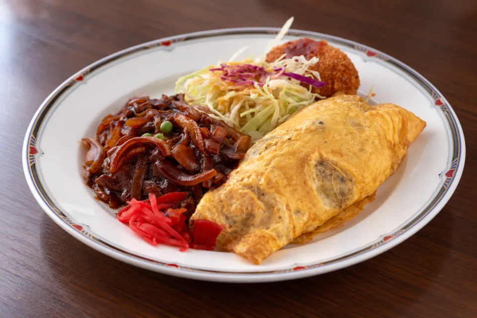 レストラン自由軒のハーフ＆ハーフ