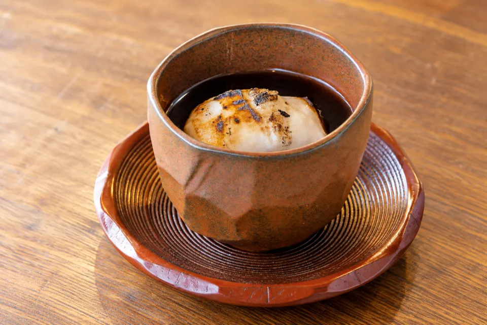 レストラン高知の焼餅ぜんざい