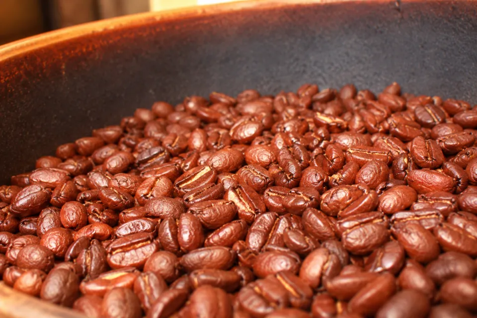 レストランこさどの焙煎されたコーヒー豆