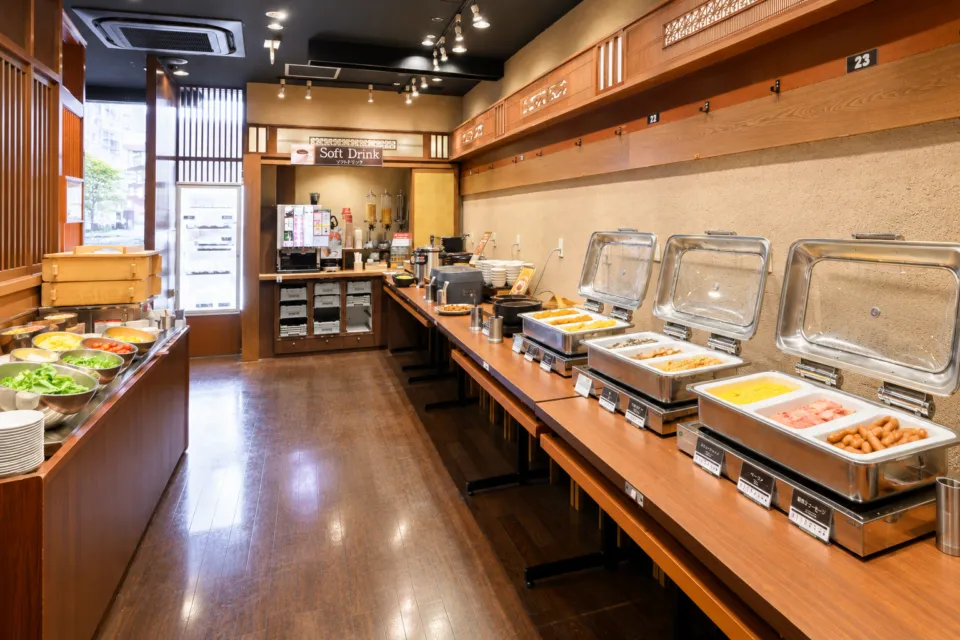 リッチモンドホテル福島駅前の朝食ビュッフェの会場