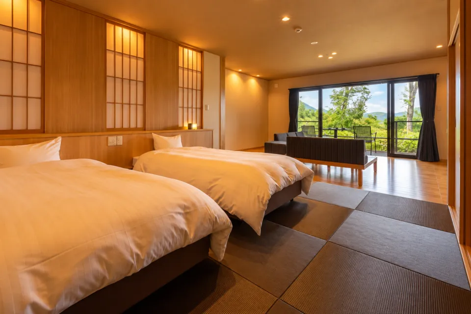 草屋根の宿 龍のひげ／別邸 ゆむたのひのきの客室内