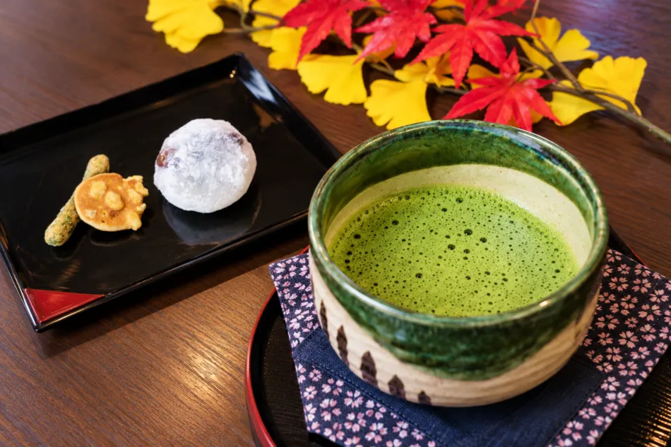 さくらの茶屋の抹茶と甘味