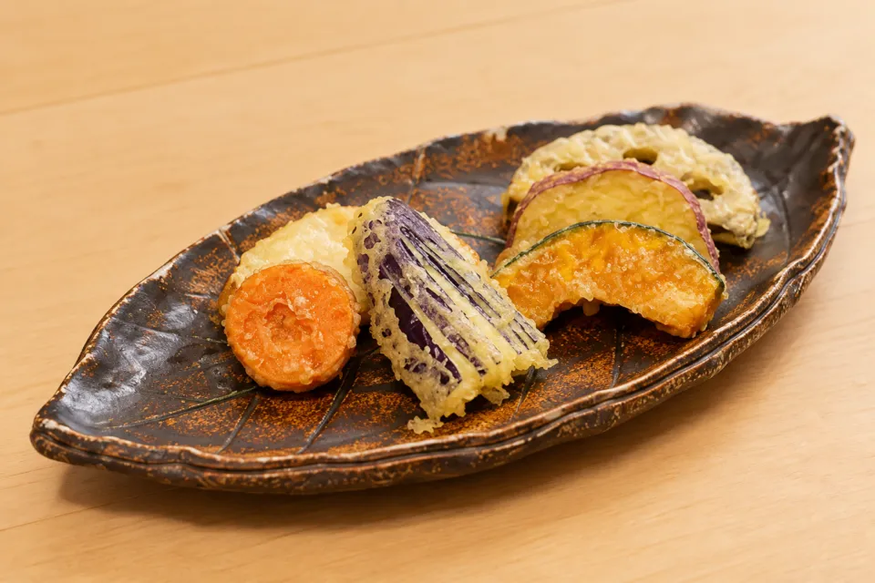 酒庵 田なかの野菜の天ぷら