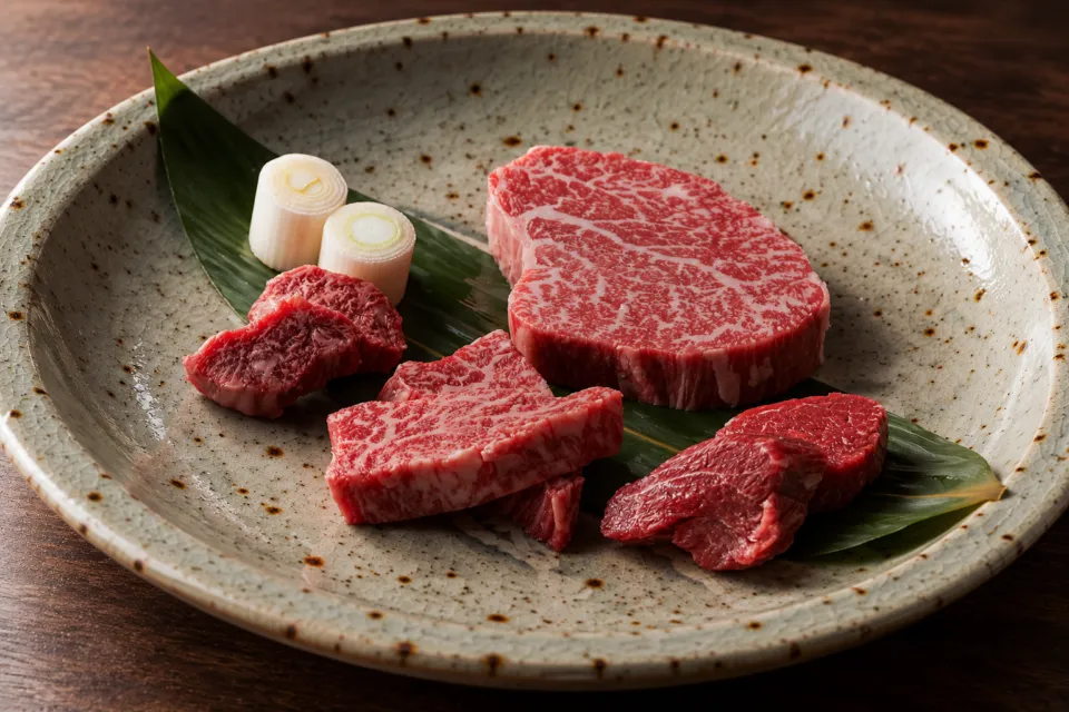 炭火焼肉 久のディナー紹介の肉の盛り合わせ