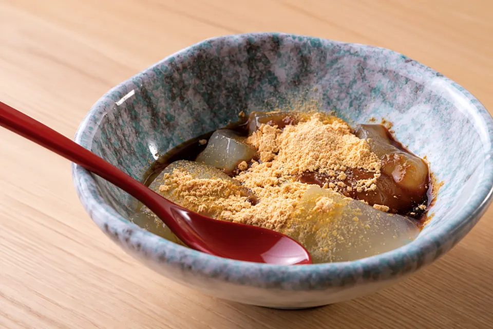 鯛めし もとやま 本店の和三盆わらび餅