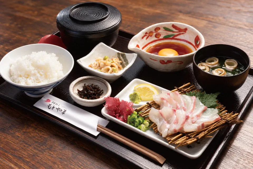 鯛めし もとやま 本店の宇和島鯛めしのお膳