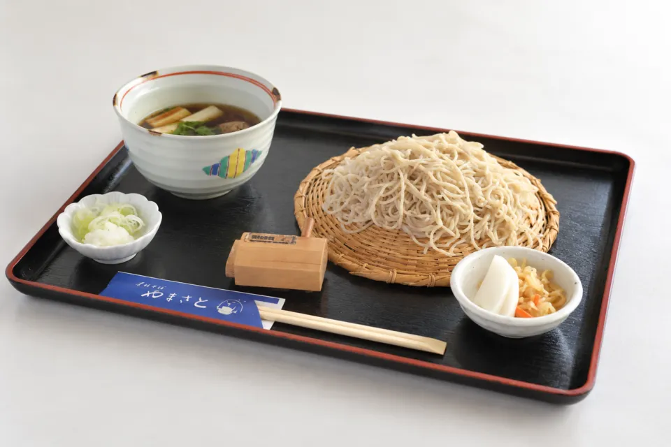 手打そば やまさとの鴨ダシせいろの膳