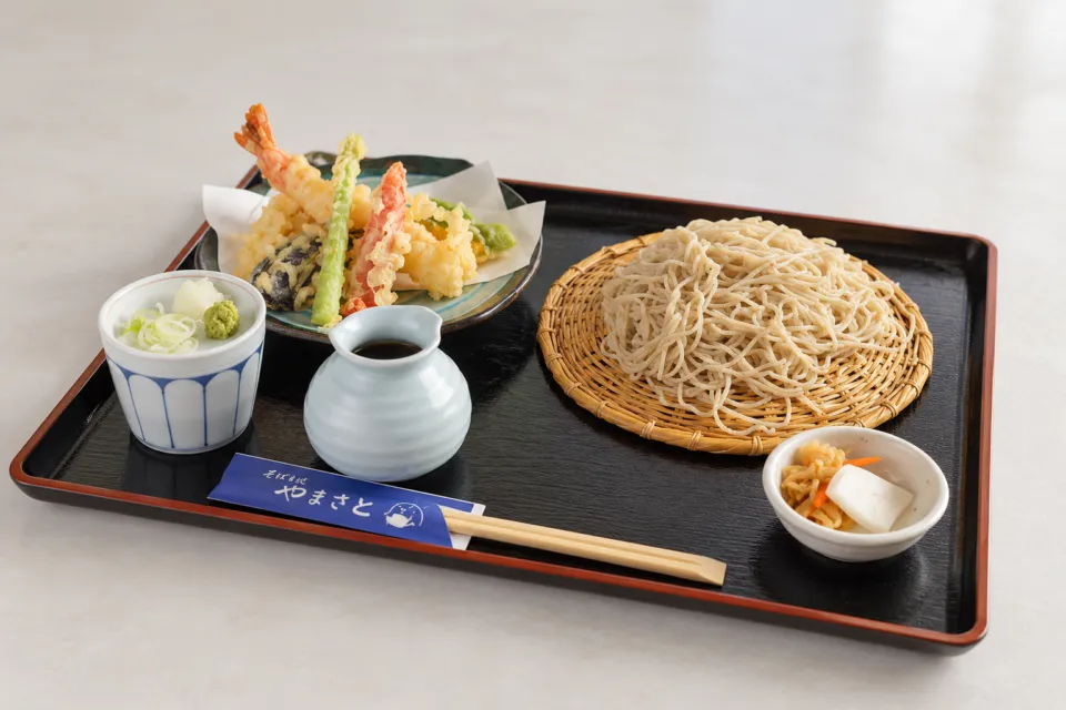 手打そば やまさとの天せいろの膳