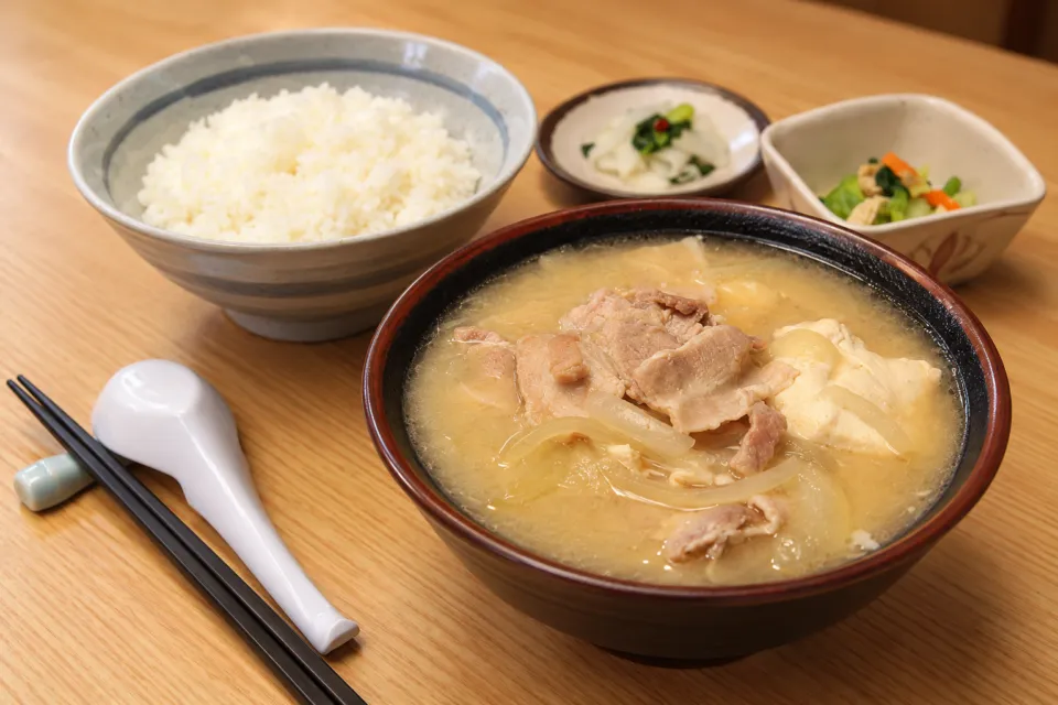 とん汁の店 たちばなのとん汁定食