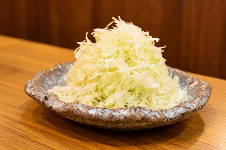 元祖岡山 とりそば太田の細く刻んだキャベツ
