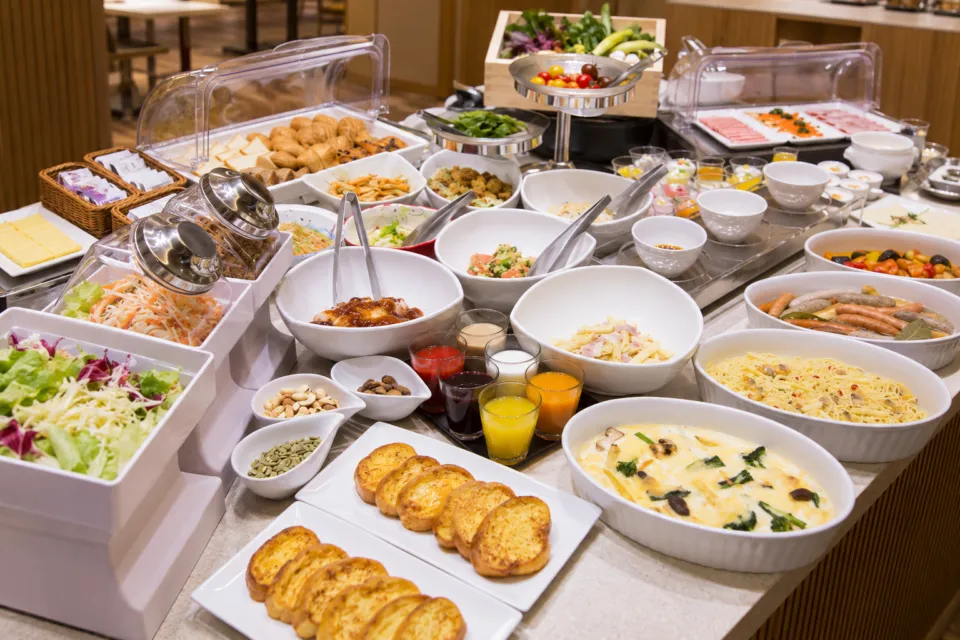 お宿 月夜のうさぎの朝食の料理