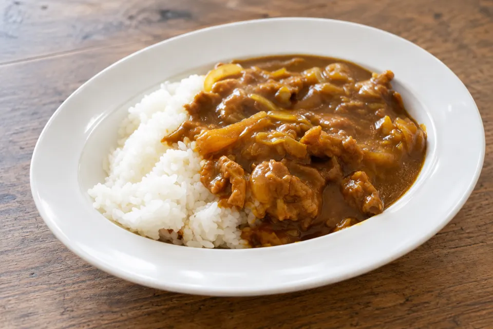 津山セントラルホテル タウンハウスの夜カレーの提供イメージ