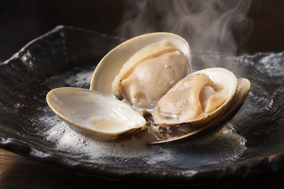魚重楼の焼きはまぐり