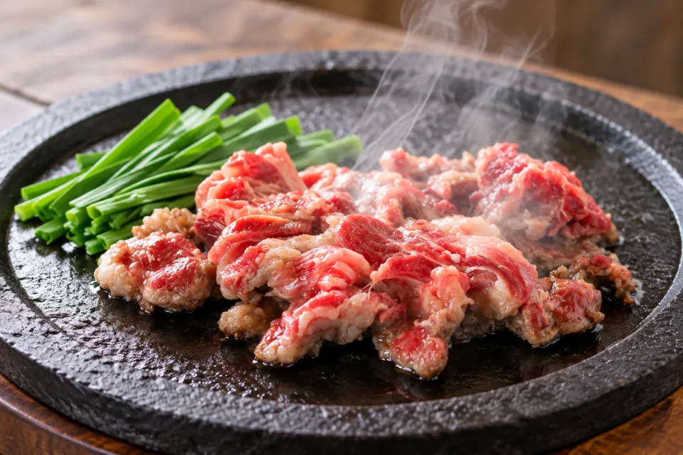 山見茶屋 高森本店の馬肉の溶岩焼