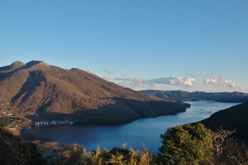 上から見た芦ノ湖