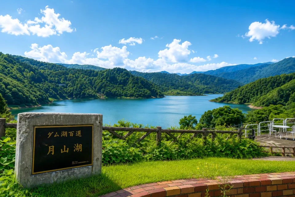 月山湖大噴水