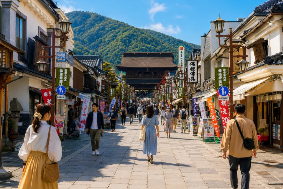 信州善光寺仲見世通り
