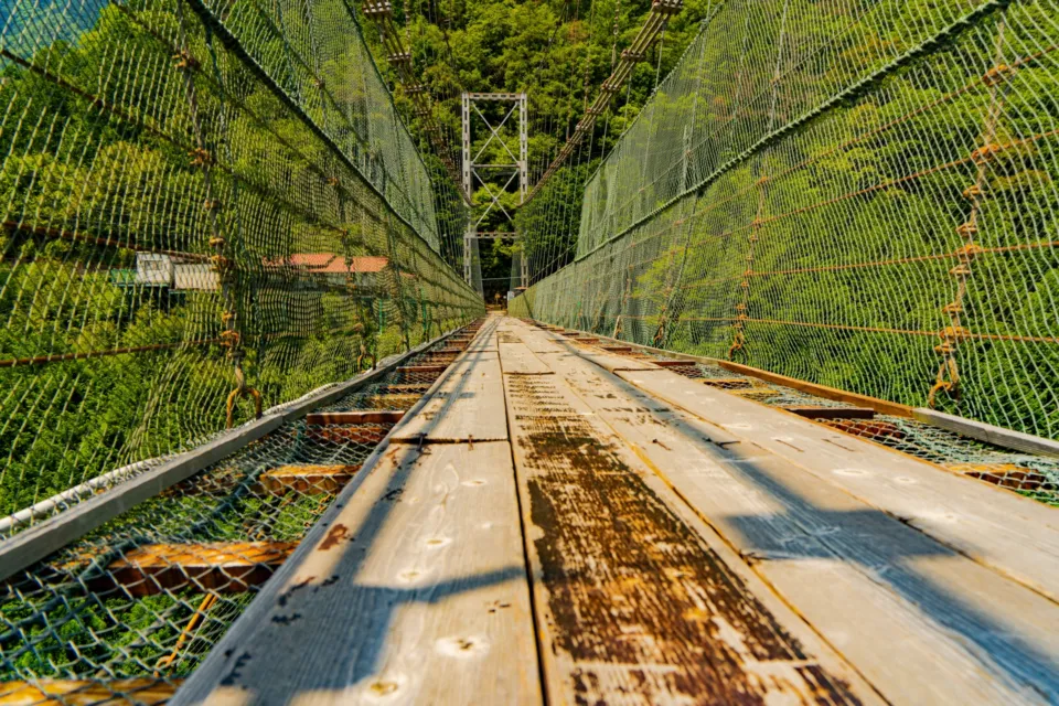 谷瀬の吊り橋
