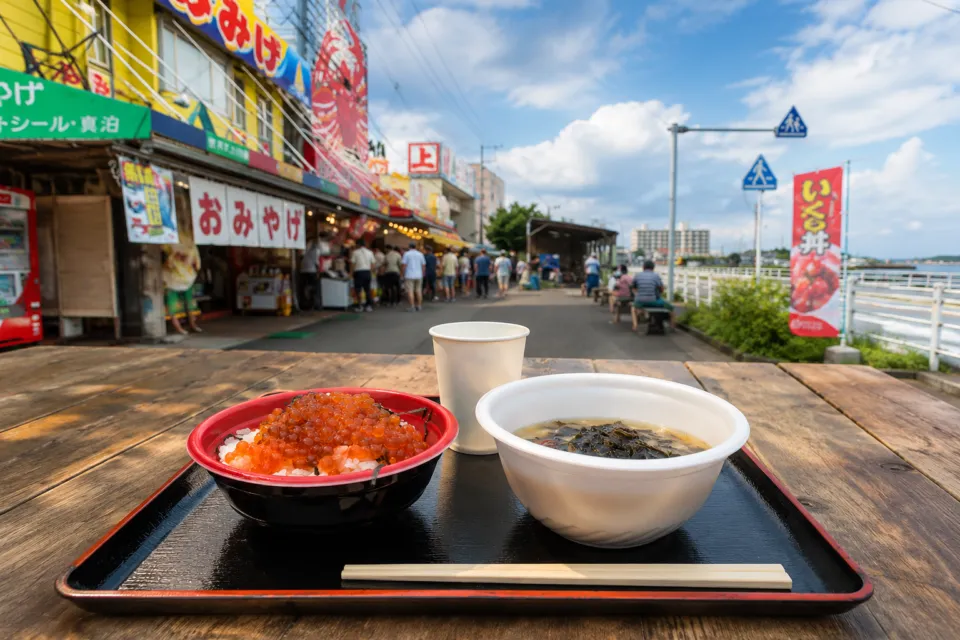 寺泊魚の市場通り(魚のアメ横)