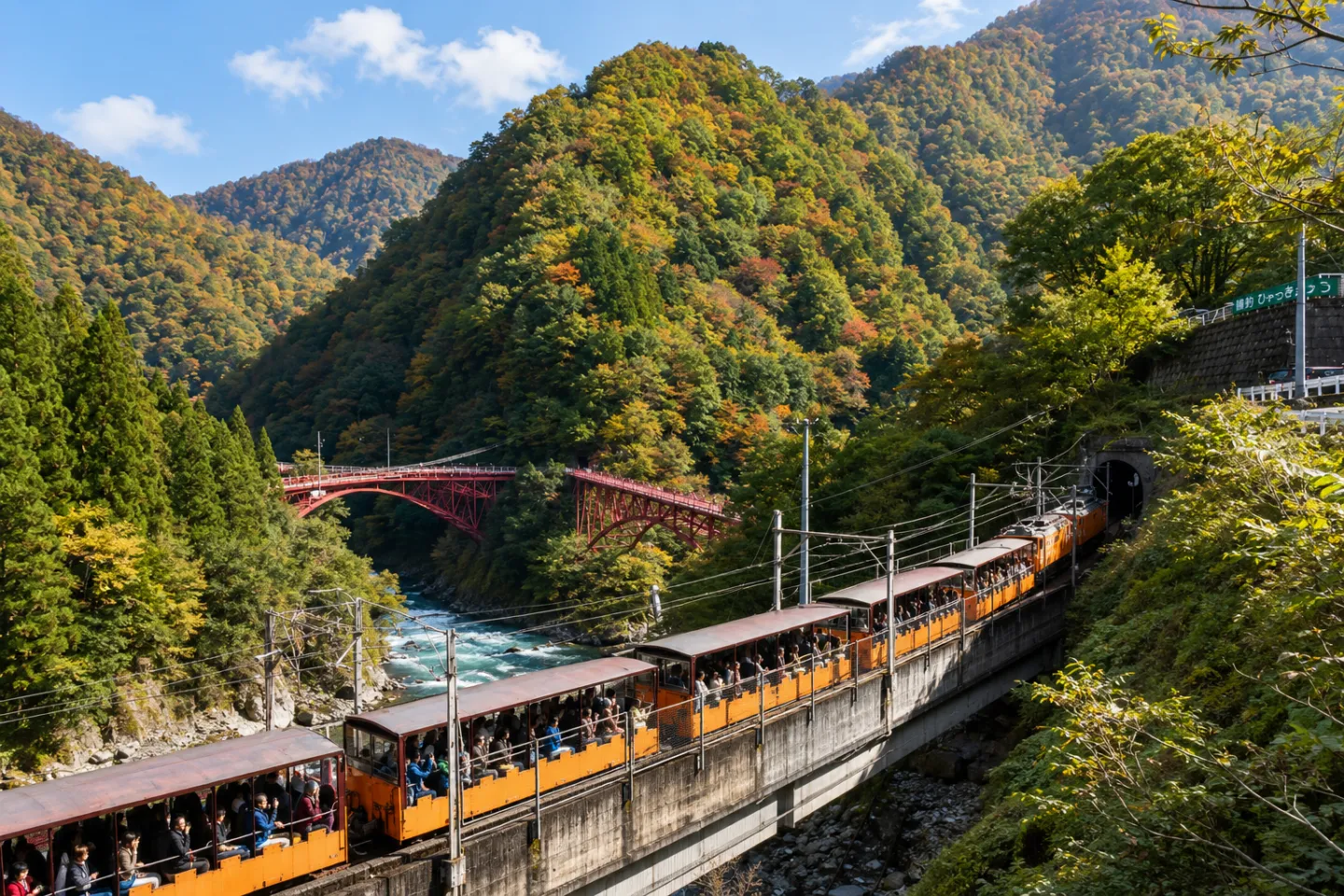 黒部峡谷トロッコ電車