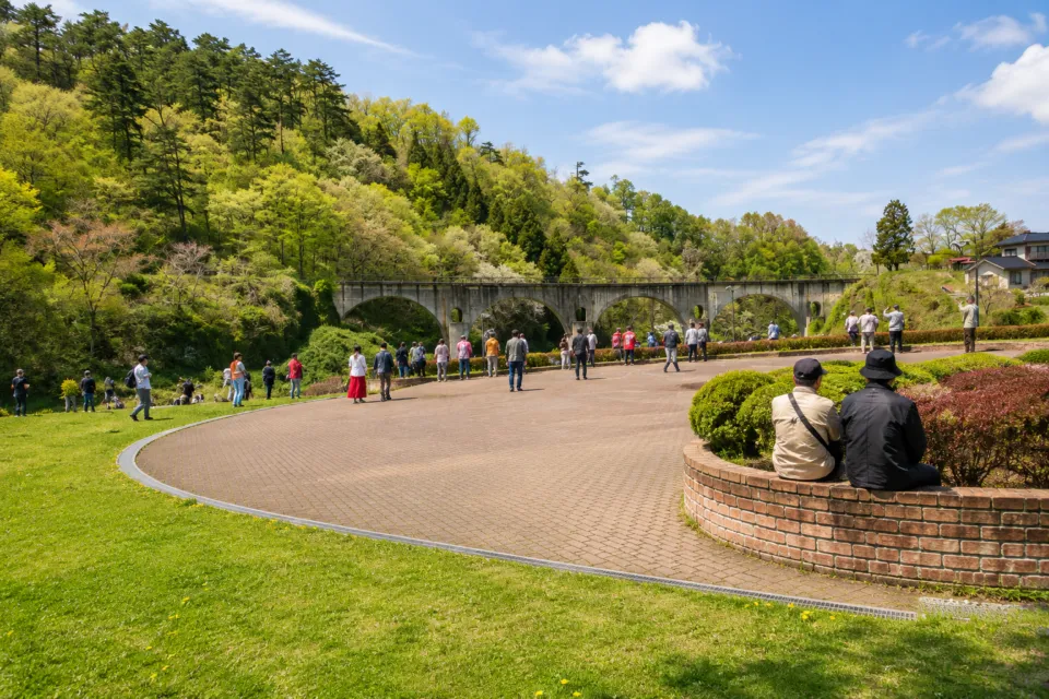 宮守川橋梁（めがね橋）