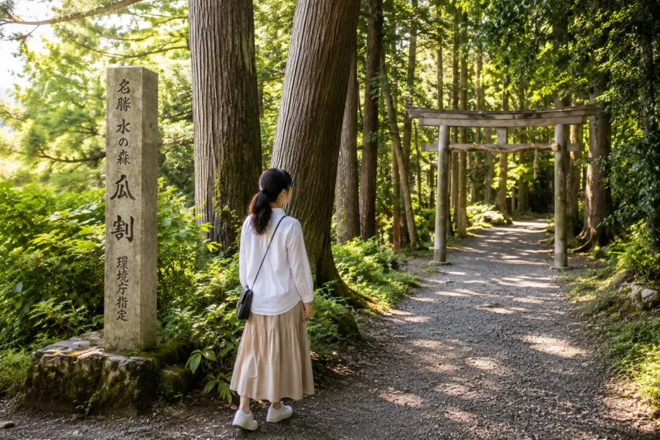 瓜割の滝